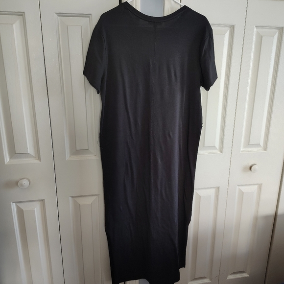 Vince Black Crew Neck T Shirt Dress M - Picture 6 of 10